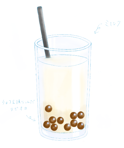 エントリーNo18:チョコタピオカwithミルク