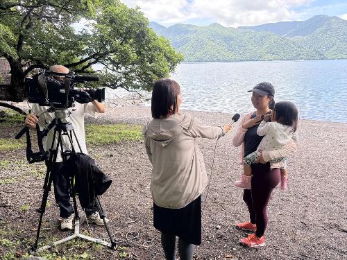体験の様子4(とちぎテレビの取材)