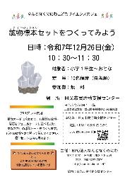 鉱物標本セットをつくってみよう