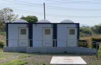塩野室運動公園のトイレ正面の写真
