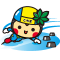 ショートトラック選手のとちまるくんのイラスト