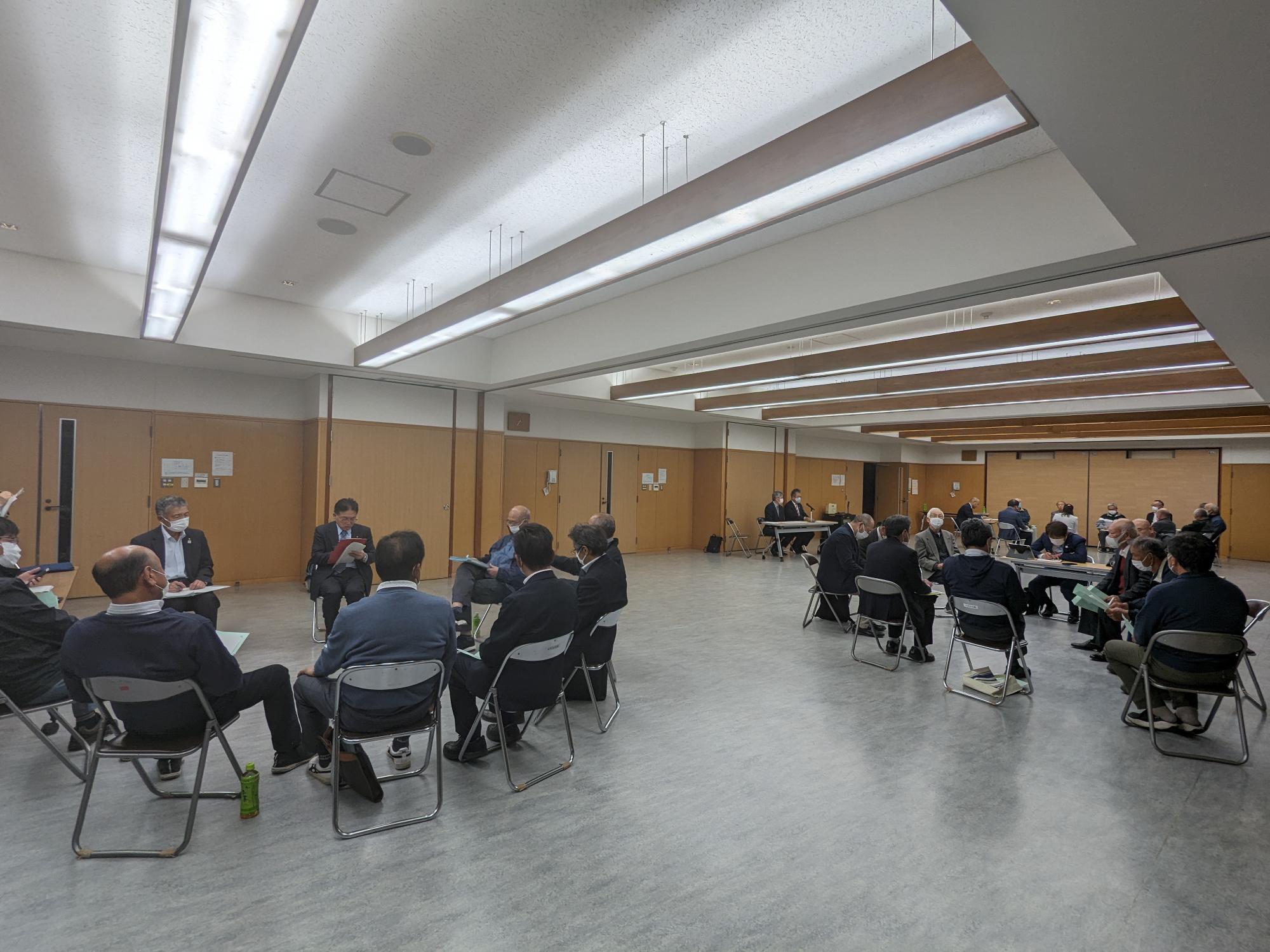 大沢地区自治会長会との意見交換