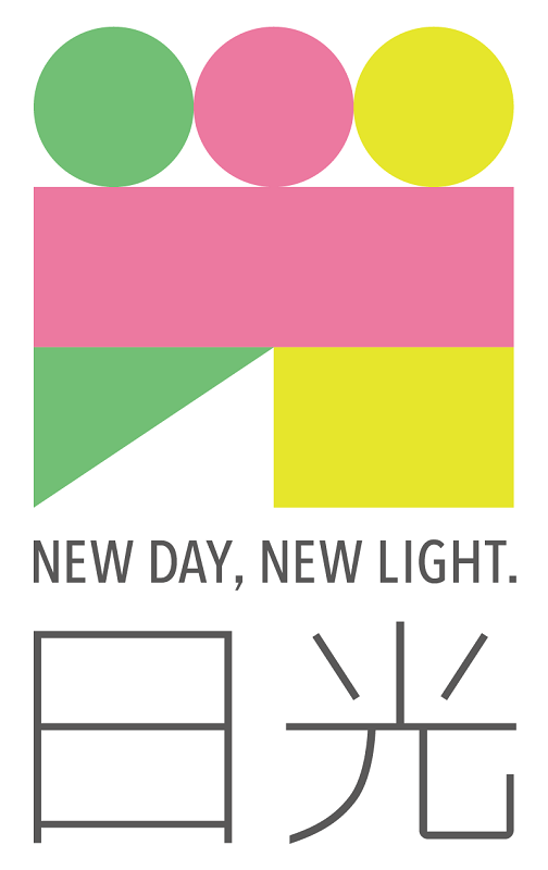 NEW DAY, NEW LIGHT.日光シンボルマーク