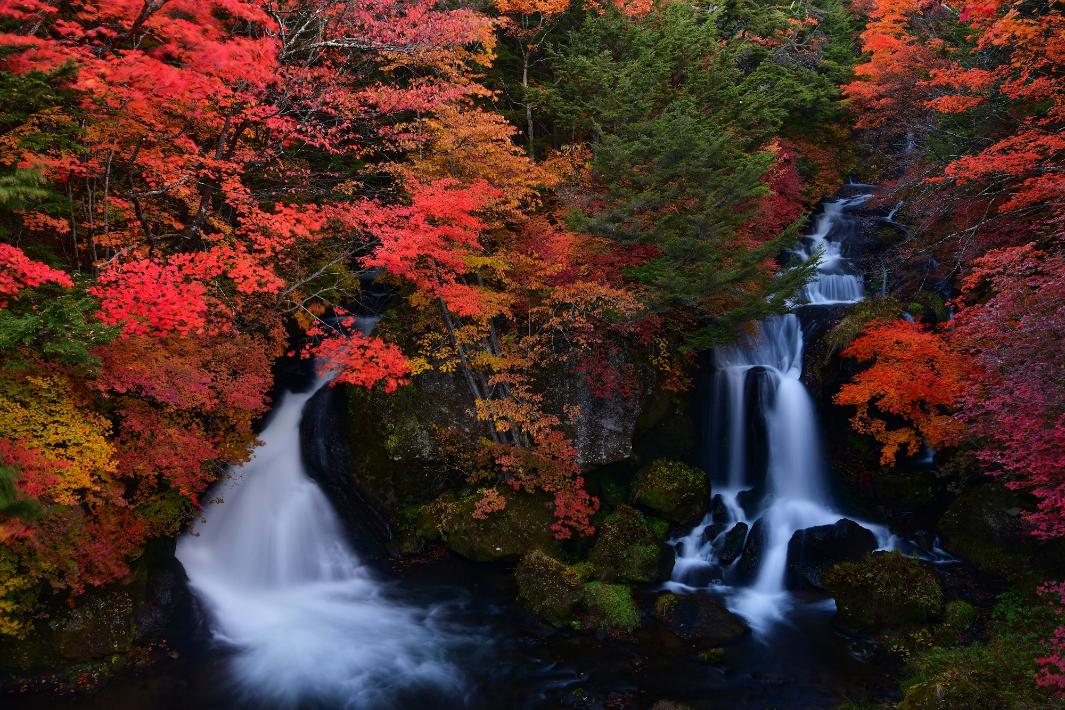 紅葉と竜頭の滝