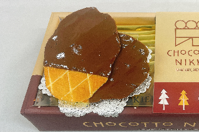 チョコがけワッフルクッキー