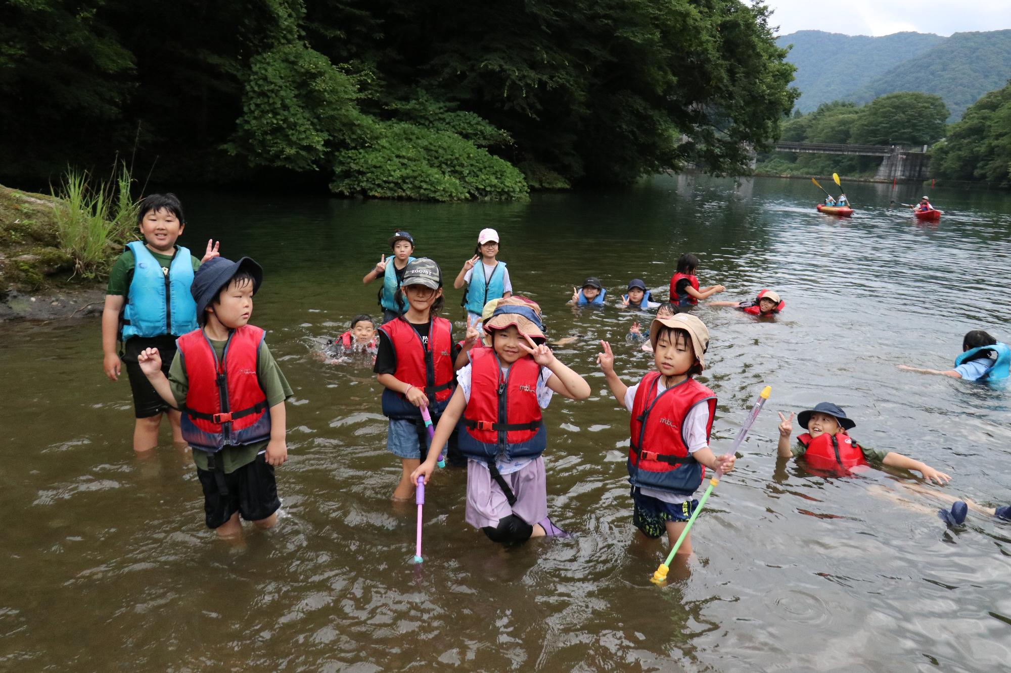 水遊び