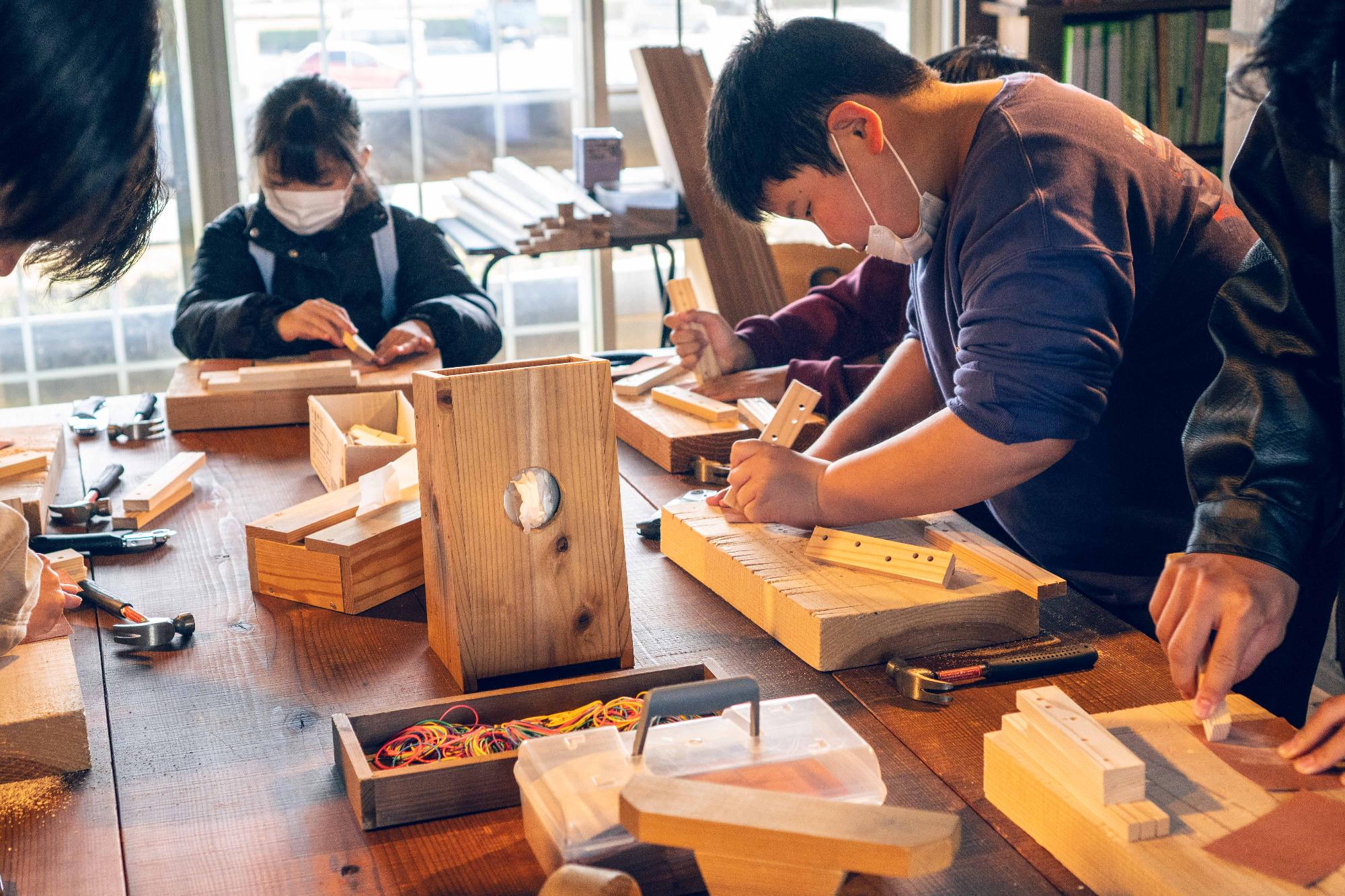 輪ゴム鉄砲づくり