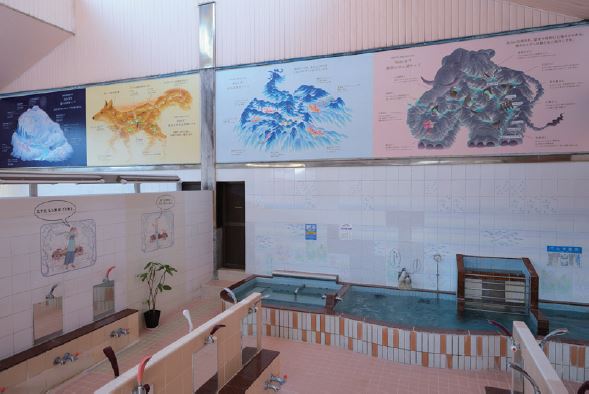 銭湯の壁面