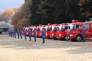 栗山消防団通常点検