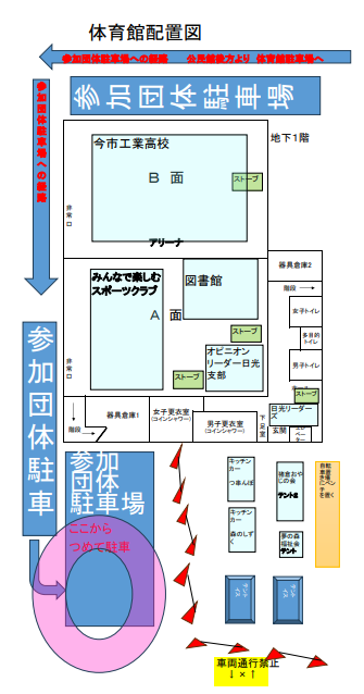 体育館配置図