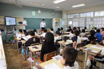 移動博物館の様子