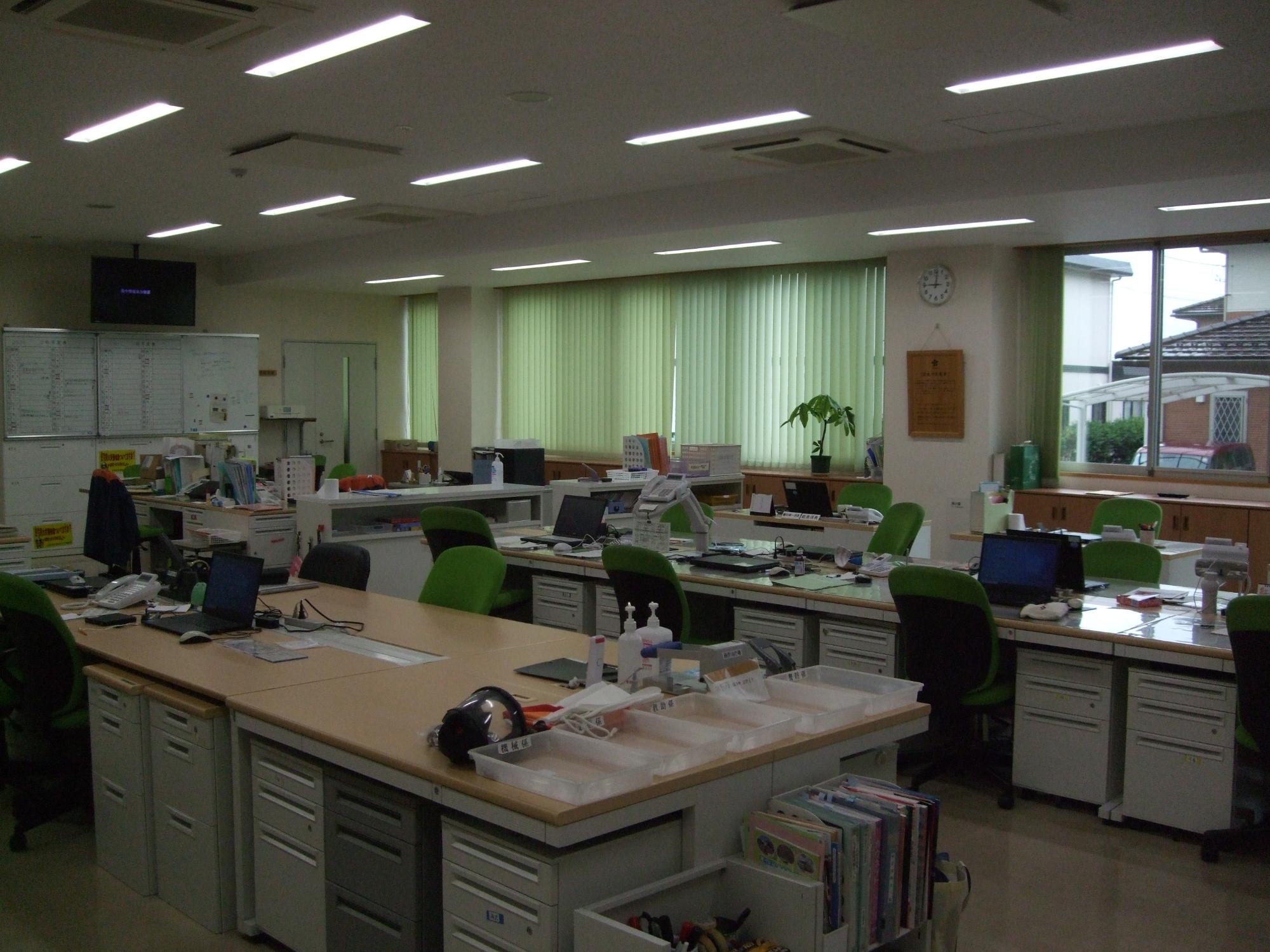事務室の様子
